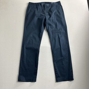 Bonobos Monday Pants Mens 33 X 30 Straight Leg Chino Slim Blue Flat Front Casual